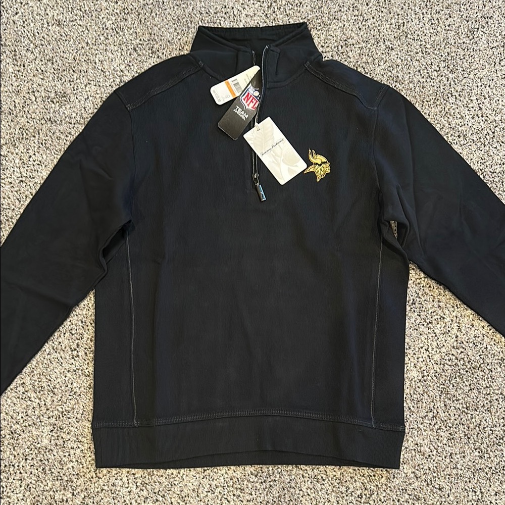 Tommy Bahamas zip up Vikings sweatshirt